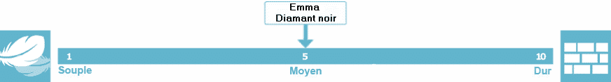 Quel est la fermeté du emma matelas diamant noir